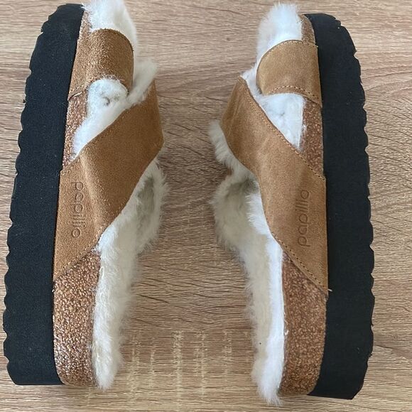New Papillio by Birkenstock Daytona shearling Sandals - Picture 6 of 9